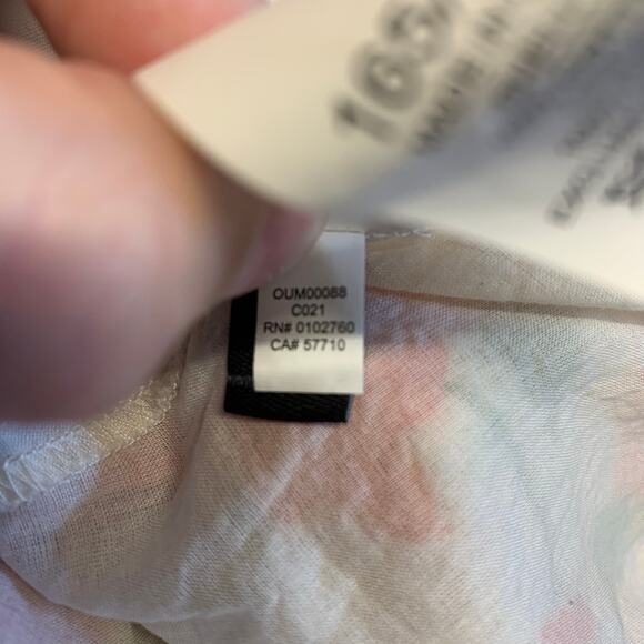 Kate Spade Dress Midi Floral Smocked Garden Blooms Cottagecore Sleeveless A Line - Picture 7 of 7